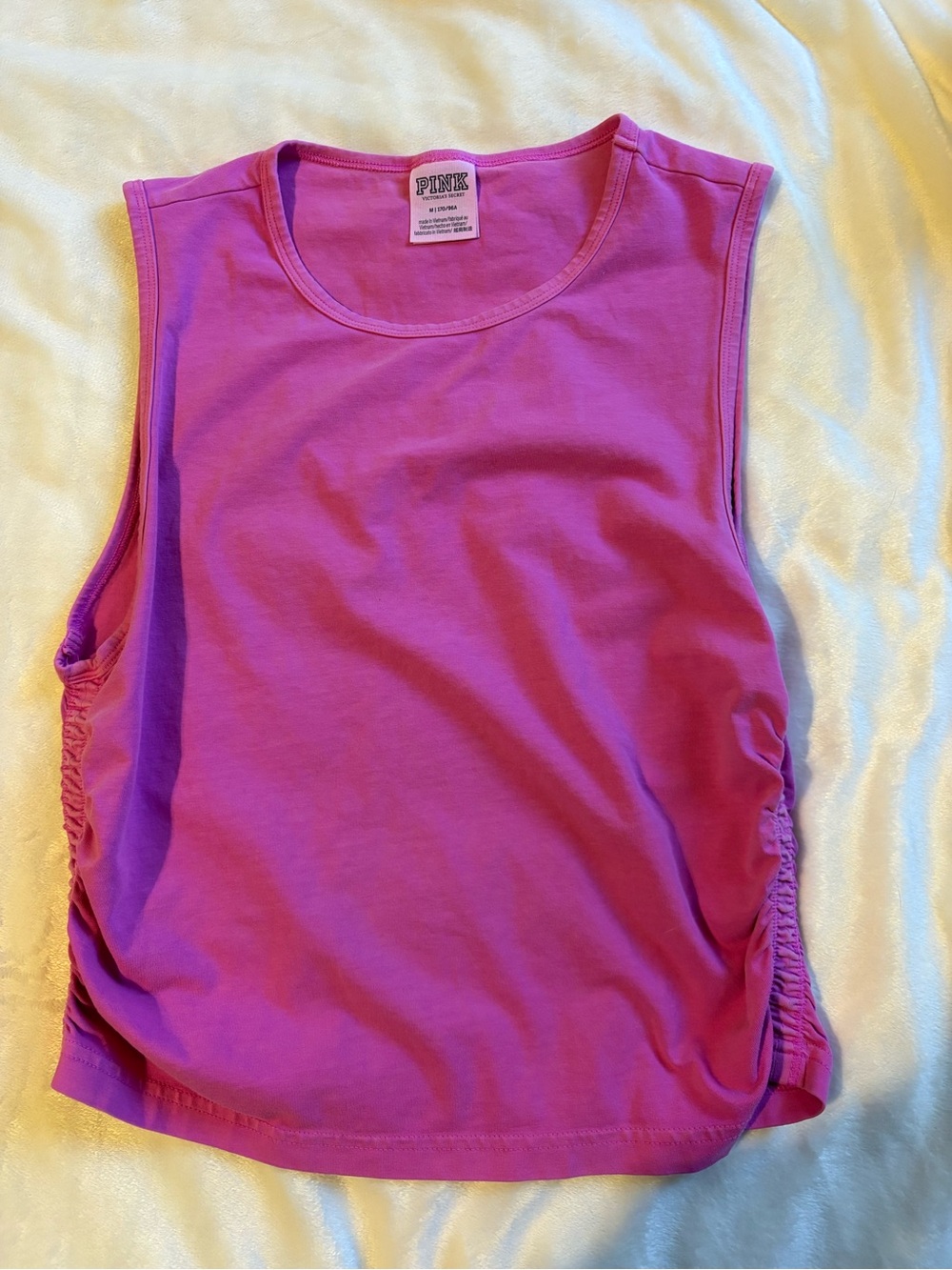 PINK Victoria's Secret Ruched Side Tank Top